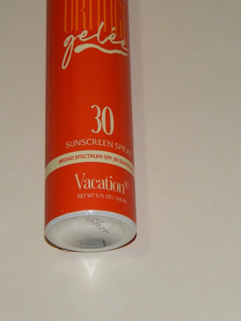 Vacation Brand Orange Gelee 30 SPF Sunscreen Spray 5oz Sealed - Exp 2/2027